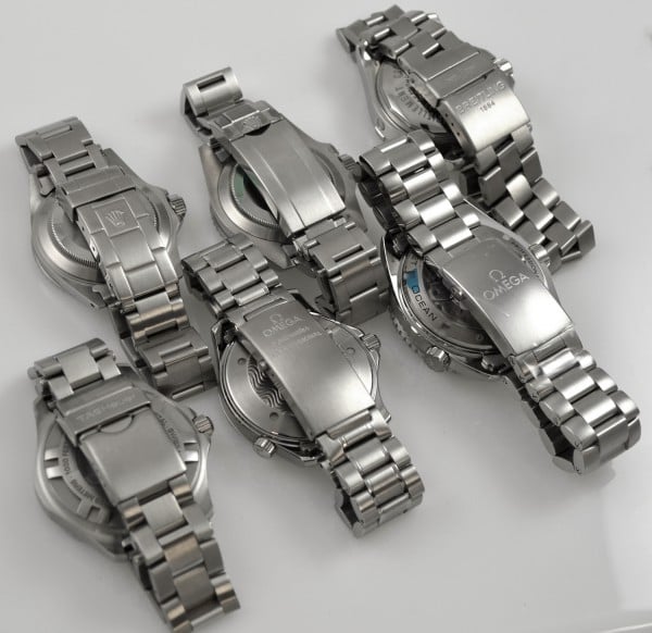 Swiss Dive watch buckles and bands.