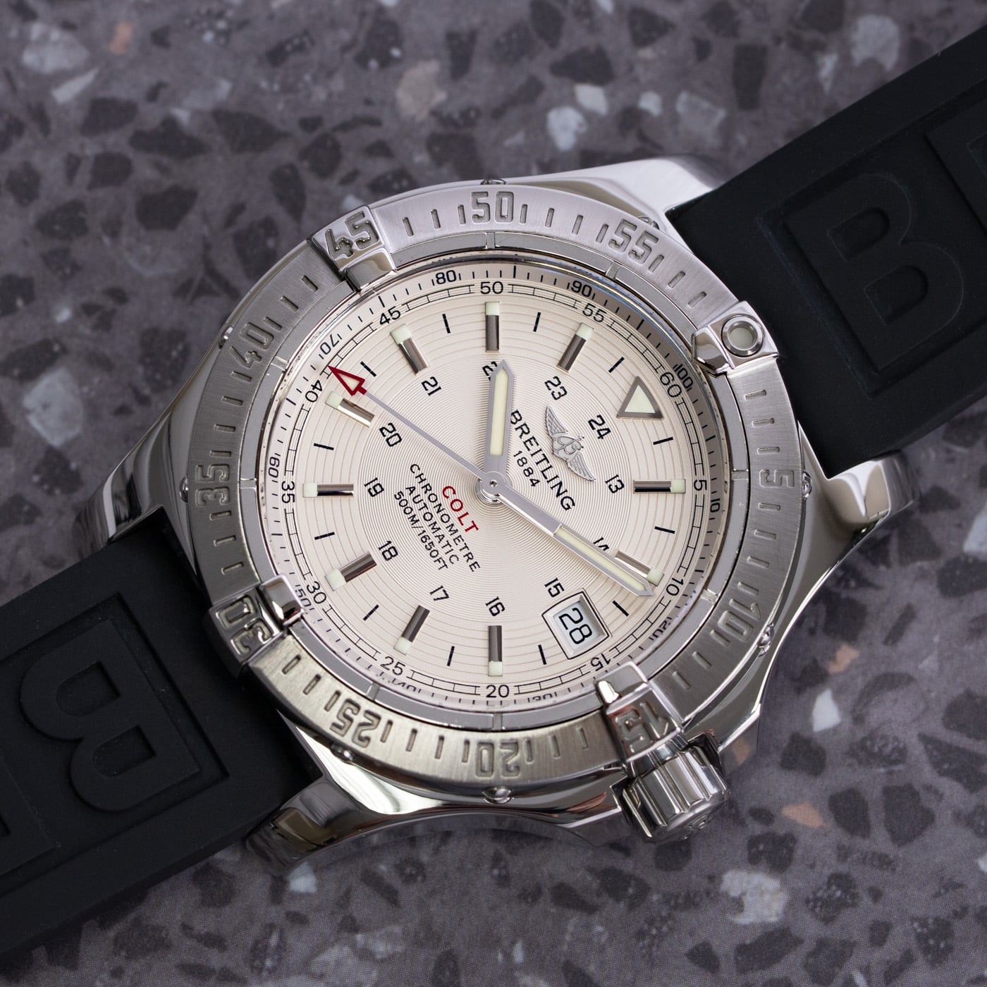 Breitling Colt II Auto A17380 - Silver Dial, Steel, 41mm | Bernard