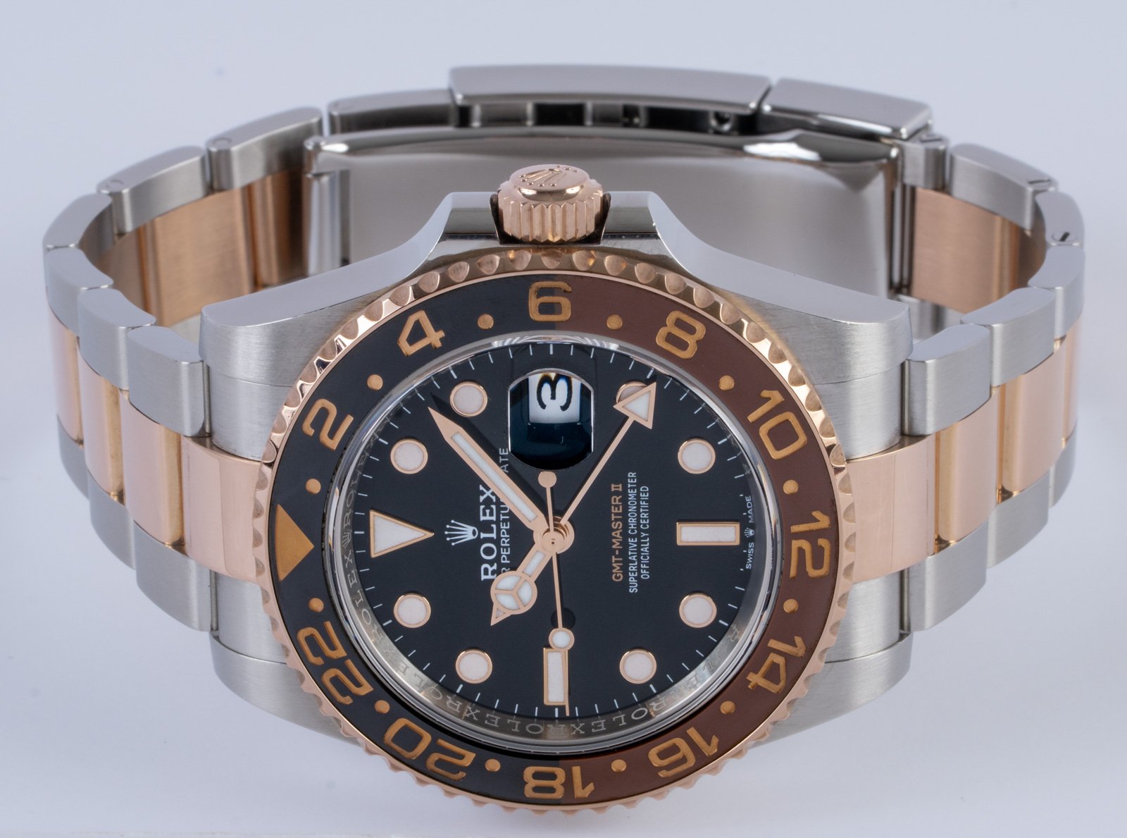 Rolex GMT-Master II 'Root Beer' 126711CHNR - 2023 Black Dial, 18k