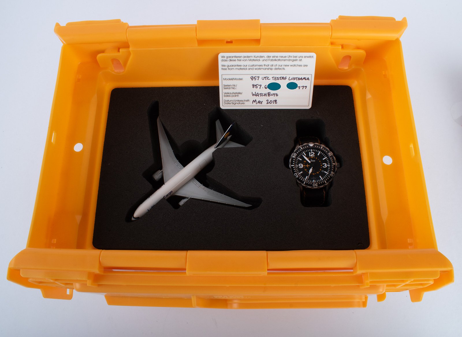 Sinn 857 UTC 'Lufthansa Cargo L.E.' 857 UTC - Tegimented Steel