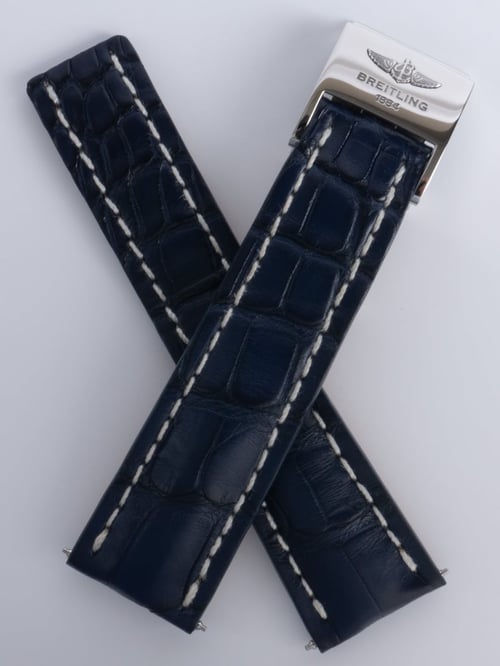 Breitling - Crocodile Deployant Strap 