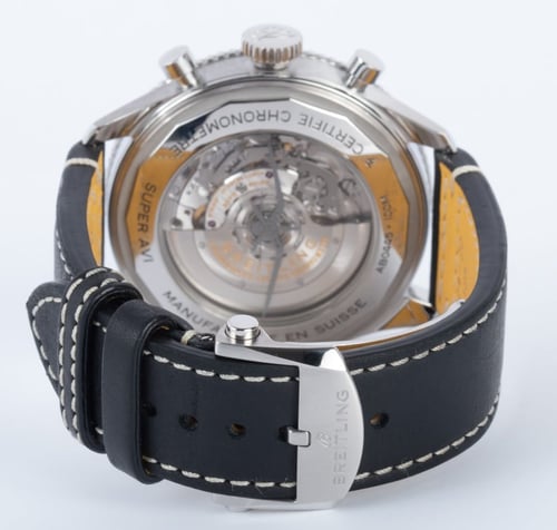 Rear / Band View of Super Avi B04 Chrono GMT 46 Tribute To Vought F4U Corsair