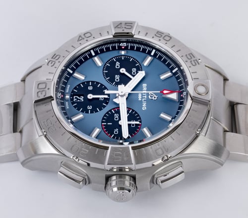 Crown Side Shot of Avenger B01 Chronograph 44