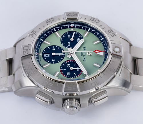 Crown Side Shot of Avenger B01 Chronograph 44