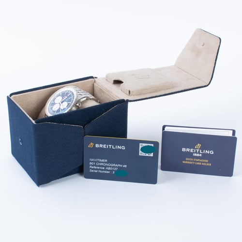 Box / Paper shot of Navitimer B01 Chronograph 46