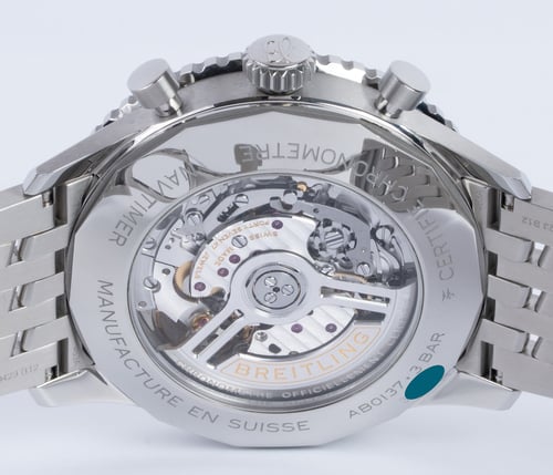 Caseback of Navitimer B01 Chronograph 46