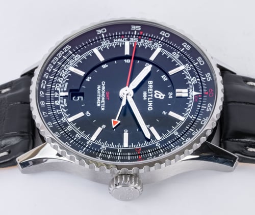 Crown Side Shot of Navitimer Auto GMT 41