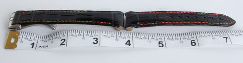Dial Shot of Alligator Strap for Planet Ocean 37.5 