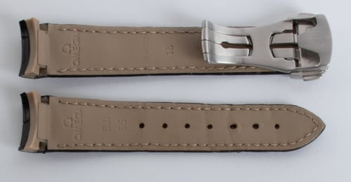 Rear / Band View of Alligator Strap for Planet Ocean 37.5 