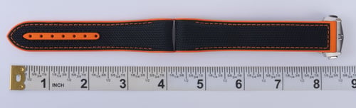 And another photo of of Rubber Deployant Strap for Omega Planet Chrono