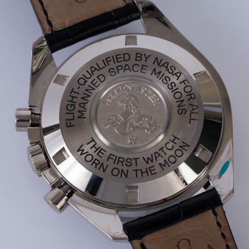 Caseback of Speedmaster Moon Phase Moonwatch