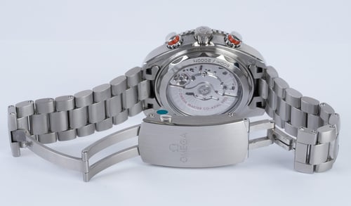 Open Clasp Shot of Planet Ocean 600M Co-Axial Master Chronometer Chronograph
