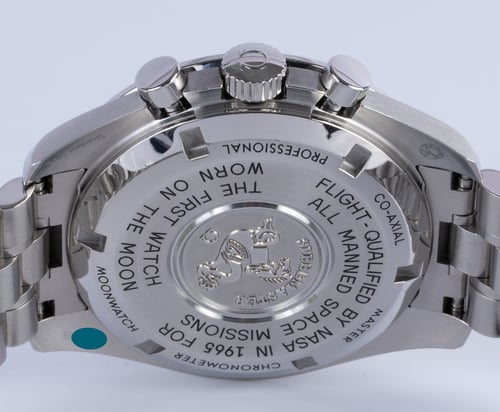 Caseback of Speedmaster Moonwatch Professional Co-Axial Master Chronometer