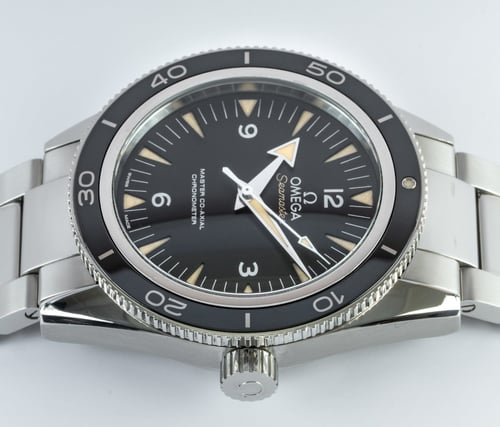 Crown Side Shot of Seamaster 300 Master Co-Axial