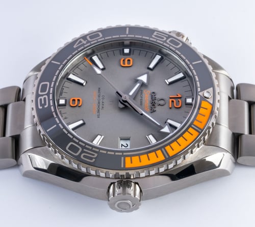 Crown Side Shot of Seamaster Planet Ocean Master 43.5MM