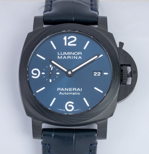 Front Shot  of Luminor Carbotech Blu Notte 44