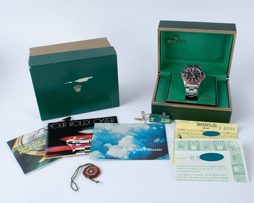 Box / Paper shot of GMT-Master 'Pepsi'