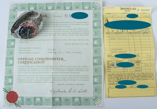 Paper shot of GMT-Master 'Pepsi'