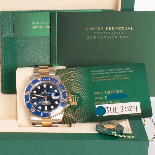 View in Box of Submariner Date 41
