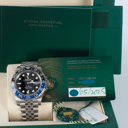 View in Box of GMT-Master II 'Batgirl'