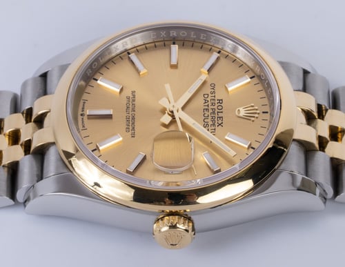 Crown Side Shot of Datejust 36