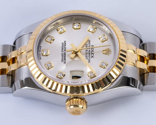 Crown Side Shot of Ladies Datejust