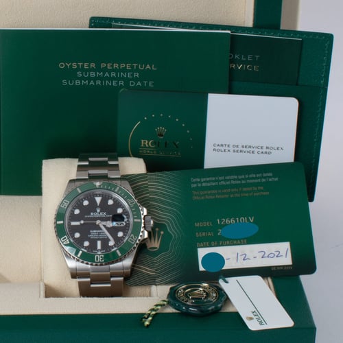 View in Box of Submariner Date 41 'Starbucks'