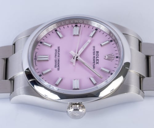 Crown Side Shot of Oyster Perpetual 36