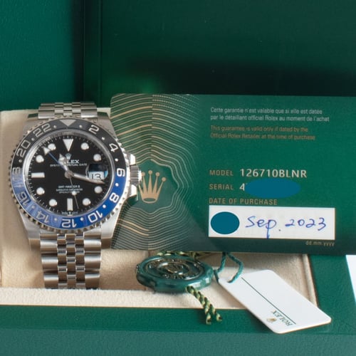 View in Box of GMT-Master II 'Batgirl'
