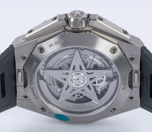 Caseback of Defy Extreme Diver