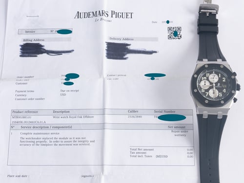 Paper shot of Royal Oak Offshore Chronograph