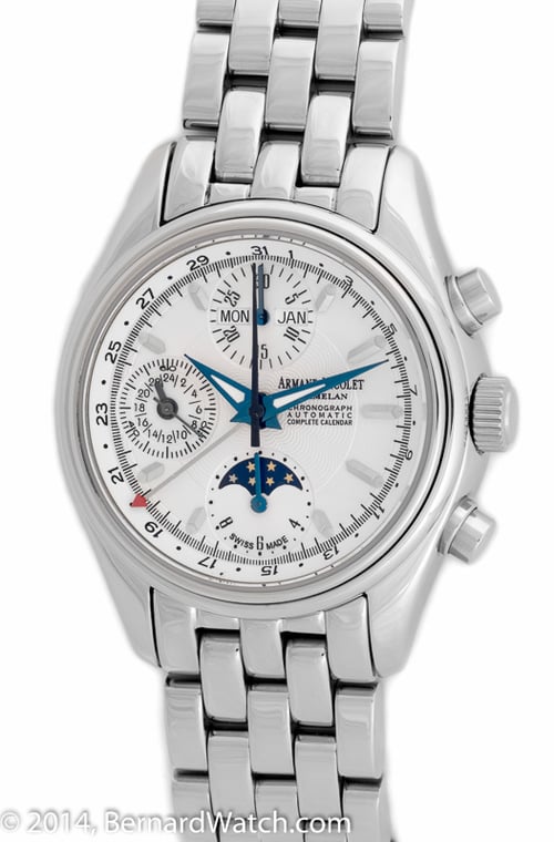 Armand Nicolet - Complete Calendar Moon Chronograph 9049A-AG-M9040