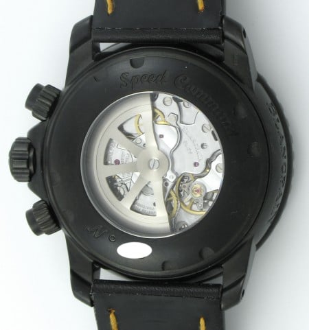 Caseback of Flyback Chronograph 'Speed Command'