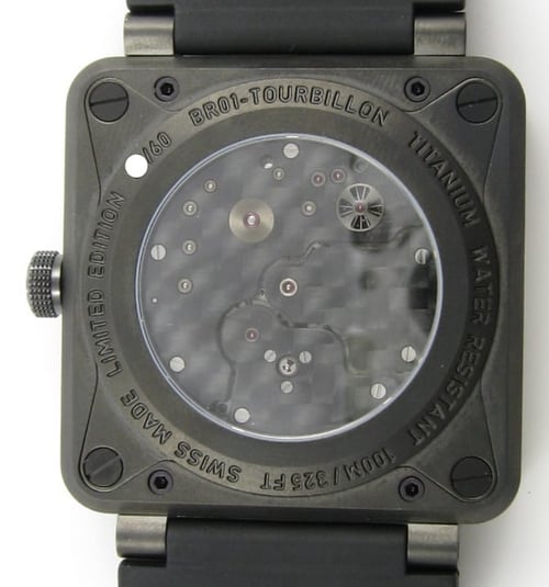 Caseback of BR 01 Tourbillon