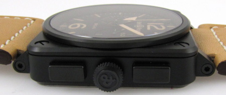 Crown Side Shot of BR 03-94 Heritage Chronograph