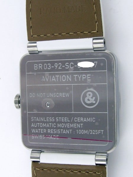 Caseback of BR 03-92