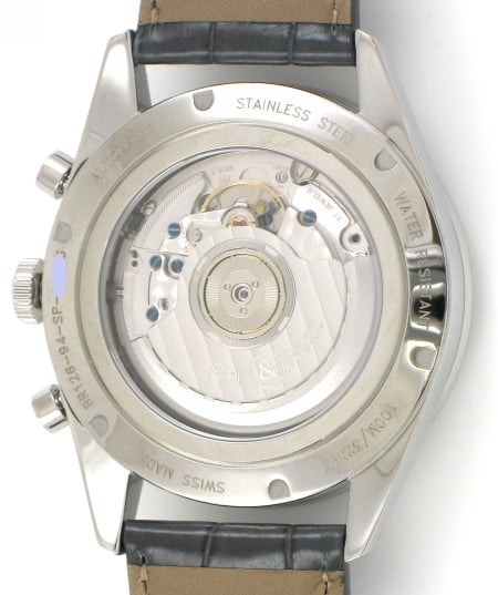 Caseback of Vintage Officer Chronograph