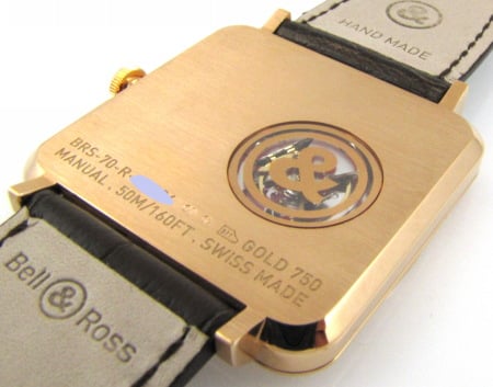 Caseback of BR S Mecanique