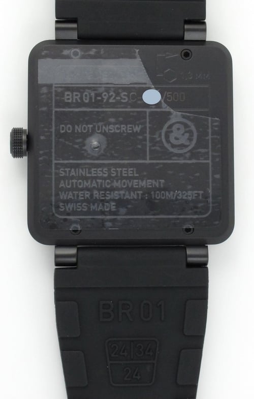 Caseback of BR 01-92 Compass