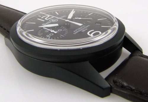 9' Side Shot of Vintage Carbon Chronograph