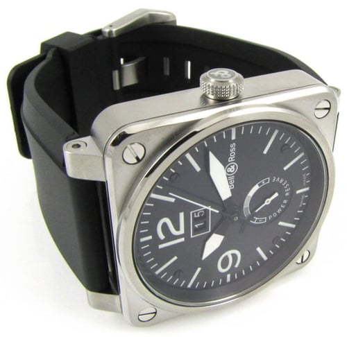 Front View of BR 03-90 Big Date Power Reserve