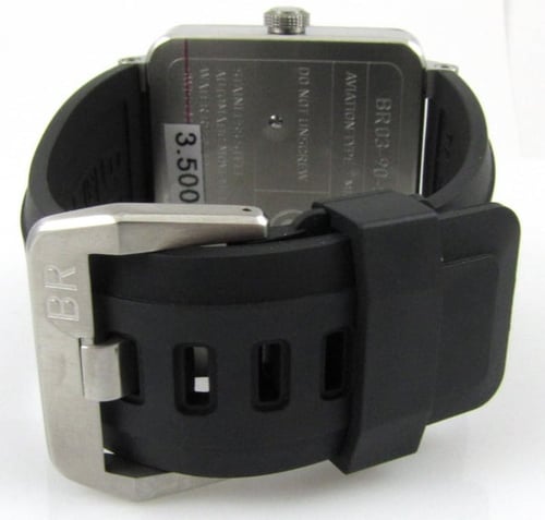 Rear / Band View of BR 03-90 Big Date Power Reserve