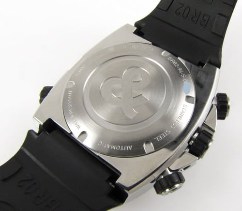 Caseback of BR 02-94 Marine Chronograph