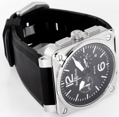Front View of BR 03-94 Chronograph