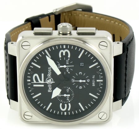 Front View of BR 01-94 Chronograph