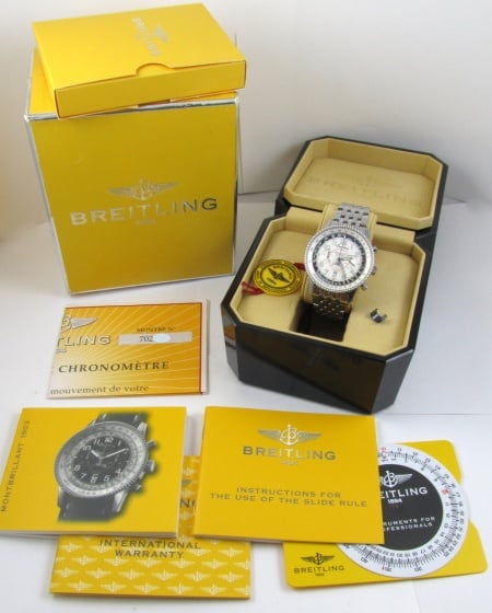 Box / Paper shot of Navitimer Montbrillant 1903 Special Edition
