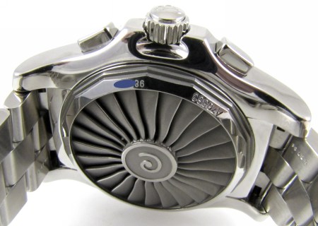 Caseback of Airwolf Professional Chronograph