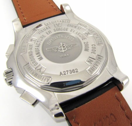 Caseback of Skyracer Chronograph