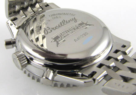Caseback of Montbrillant Navitimer