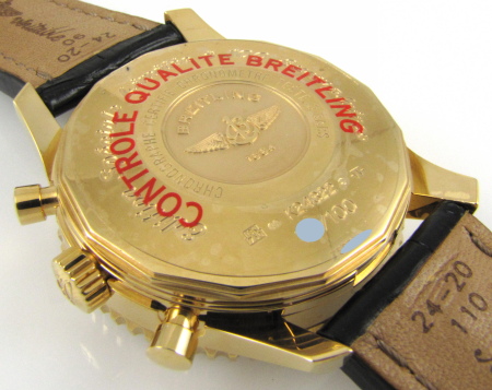 Caseback of Navitimer World
